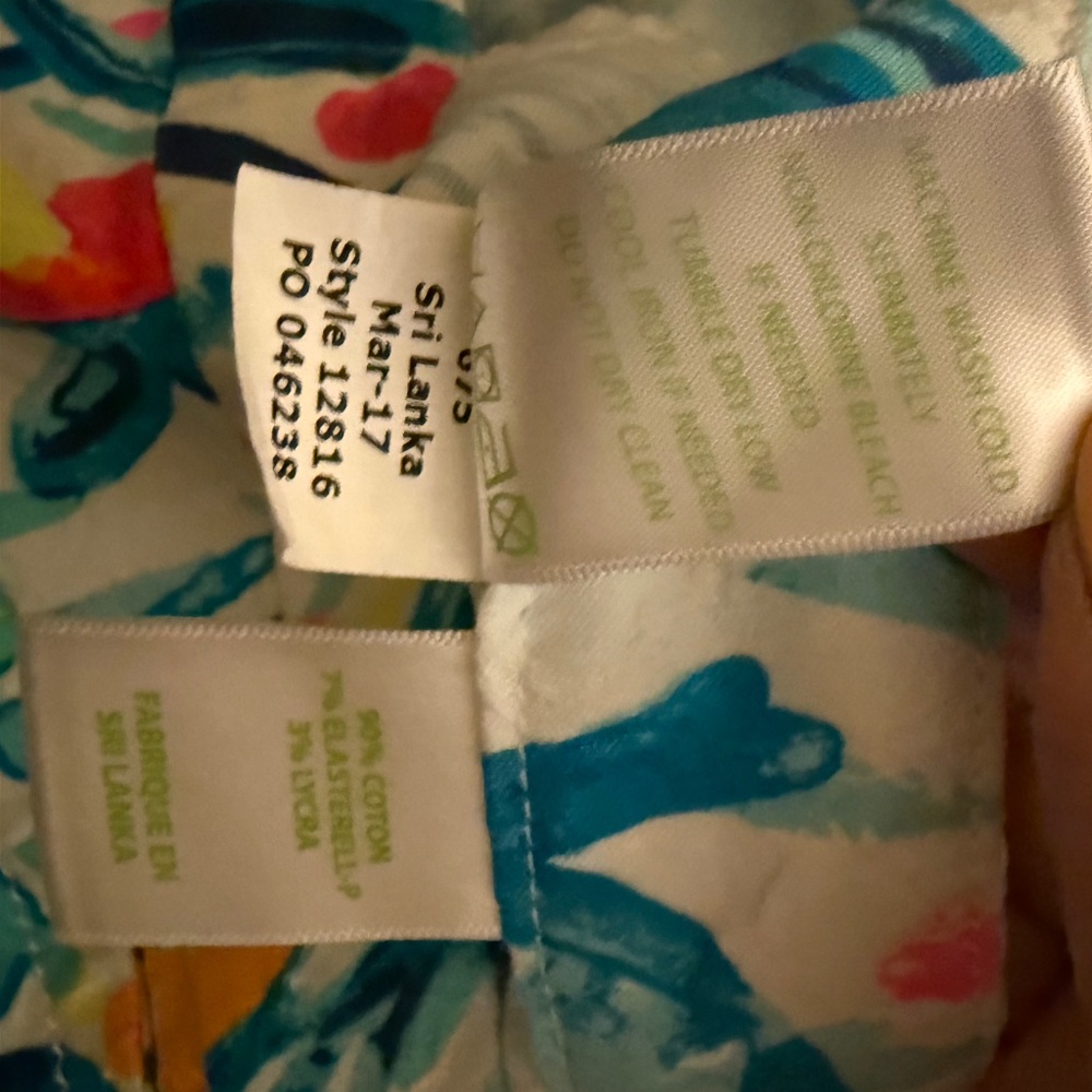 LIKE NEW LILY PULITZER SIZE 0 SLIM LEG - Picture 8 of 8